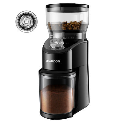 12 tazze di Burr Coffee Grinder 14 conici del professionista stridente della regolazione