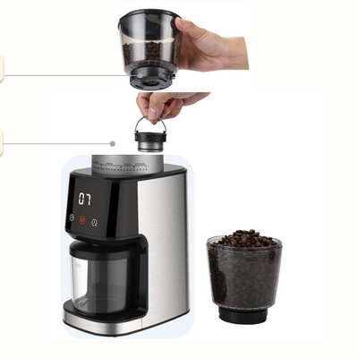 Macchinetta del caffè del touch screen della spruzzata del caffè dei semi della lama anti di caffè espresso delle regolazioni automatiche della macchina 31