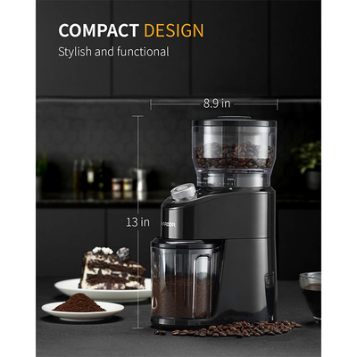 Luce blu tazze di sicurezza di Burr Conical Grinder 2 - 12 del LED della serratura dell'ufficio della macchina di caffè espresso