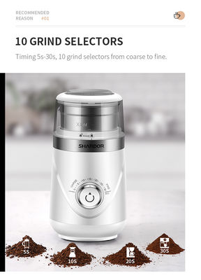 Caffè cronometrante Bean Grinder Stainless Steel Automatic Burr Grinder regolabile della manopola