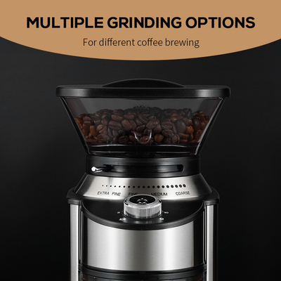luce di Burr Coffee Grinder With Blue LED del caffè espresso 200W e serratura di sicurezza