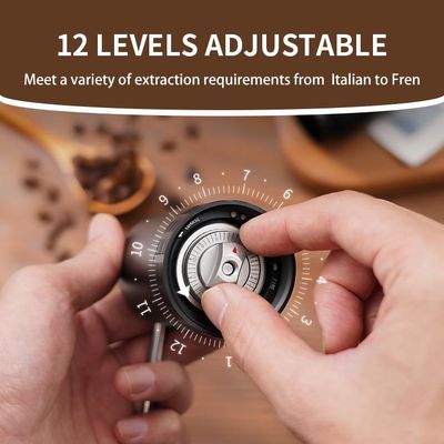 Portatile regolabile 28g di Burr Electric Handheld Coffee Grinder della manovella di legno