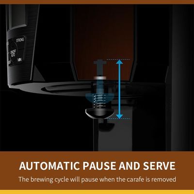 La macchina per caffè americano programmabile automatica versa più tiene le 12 tazze calda