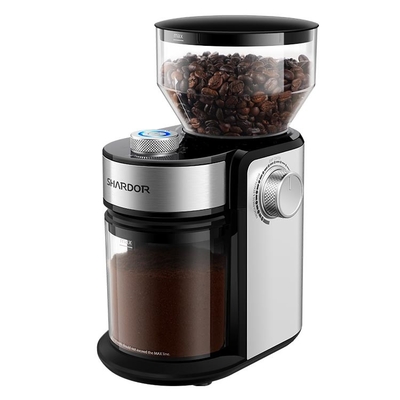 Serratura stridente Burr Flat Silver di Safty di 12 della tazza della lama regolazioni di Burr Coffee Grinder 16 elettrici