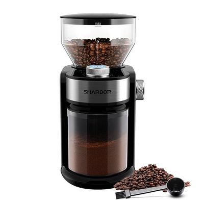 Macchinetta del caffè professionista regolabile elettrica portatile di Burr Coffee Grinder Silver 240g