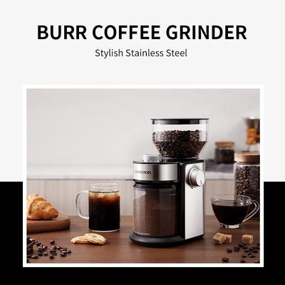 Macchinetta del caffè professionista regolabile elettrica portatile di Burr Coffee Grinder Silver 240g