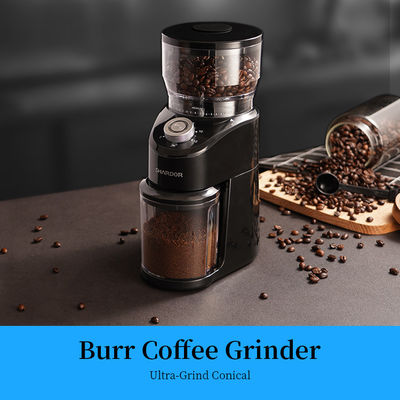12 tazze di Burr Coffee Grinder 14 conici del professionista stridente della regolazione