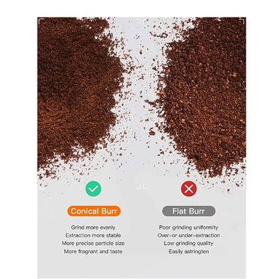 Regolazione conica elettrica della stampa 19 di acciaio inossidabile Burr Coffee Grinder Espresso Coffee