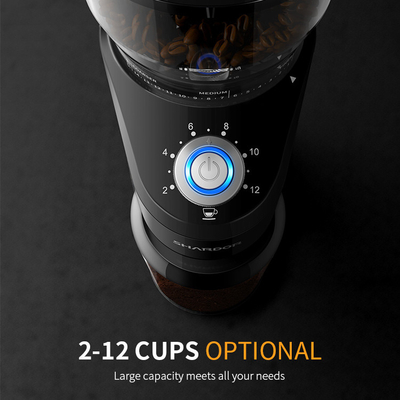 Luce professionale di Burr Grinder LED dello schermo attivabile al tatto automatica con Bean Hopper smontabile