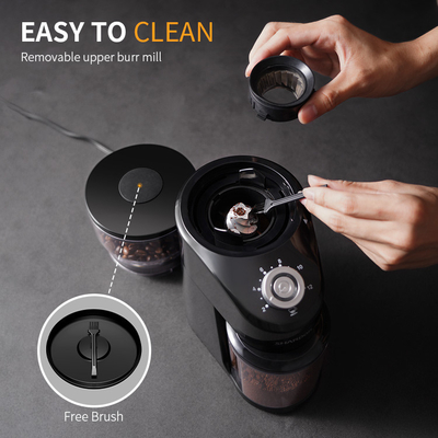 Luce professionale di Burr Grinder LED dello schermo attivabile al tatto automatica con Bean Hopper smontabile