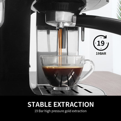 Macchina del caffè nero con macchina di caffè espresso della famiglia di funzione 500W di Frother del latte la multi
