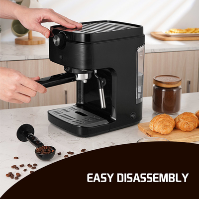 caffè espresso multifunzionale Burr Grinder tenuto in mano elettrico della macchina 1300W del caffè 0.9L