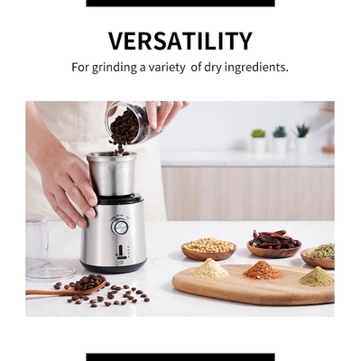 Macinacaffè su ordinazione portatile automatico Electric Stainless Steel 180W