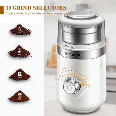 smerigliatrice automatica elettrica del caffè espresso di Bean Grinder SS304 70g del caffè 150W