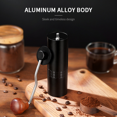 Acciaio manuale portatile regolabile Burr Grinder di Aluminum Alloy Stainless del macinacaffè