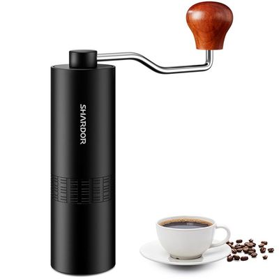 Acciaio manuale portatile regolabile Burr Grinder di Aluminum Alloy Stainless del macinacaffè